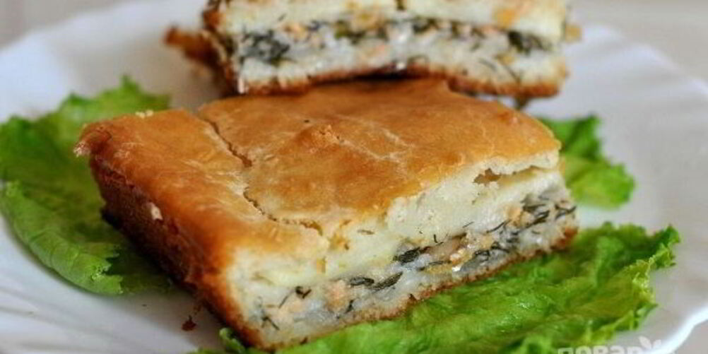 Рецепт пирог из рыбных консервов