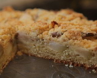 Пирог с грушами и имбирем