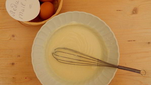 пирог с персиками