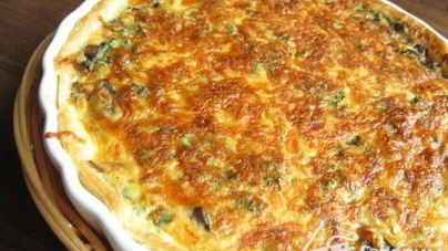 Пирог с шампиньонами