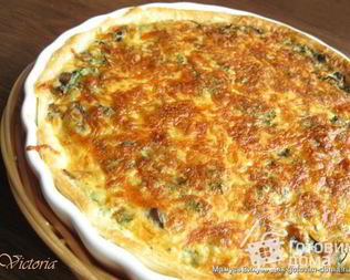 Пирог с шампиньонами