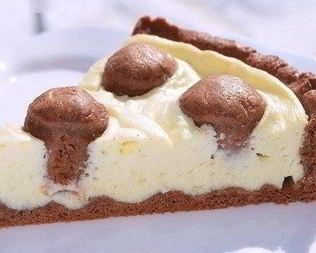 Пирог с творожным кремом