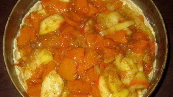 пирог с тыквой и яблоками