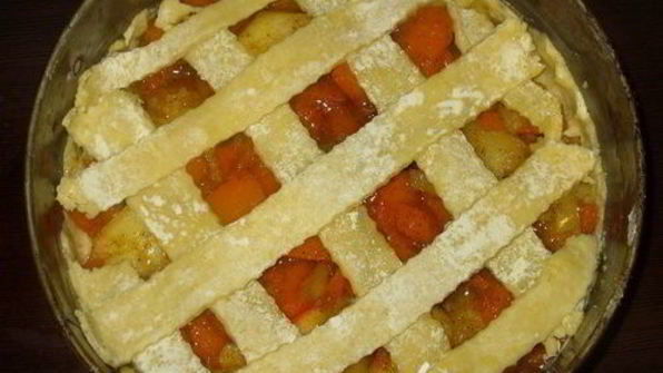 пирог с тыквой и яблоками