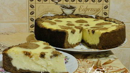 Пирог шоколадно-творожный жираф