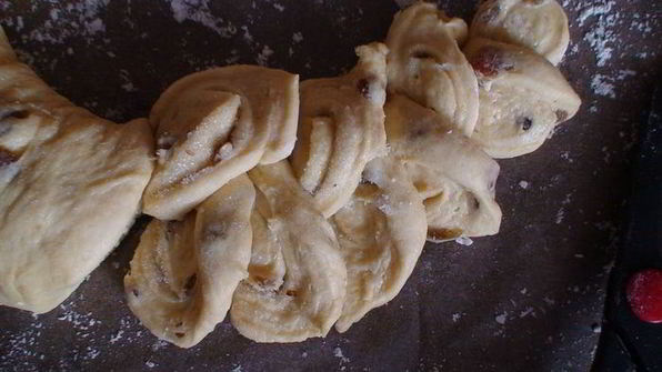 пирог цветок