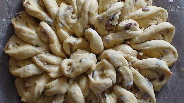 пирог цветок