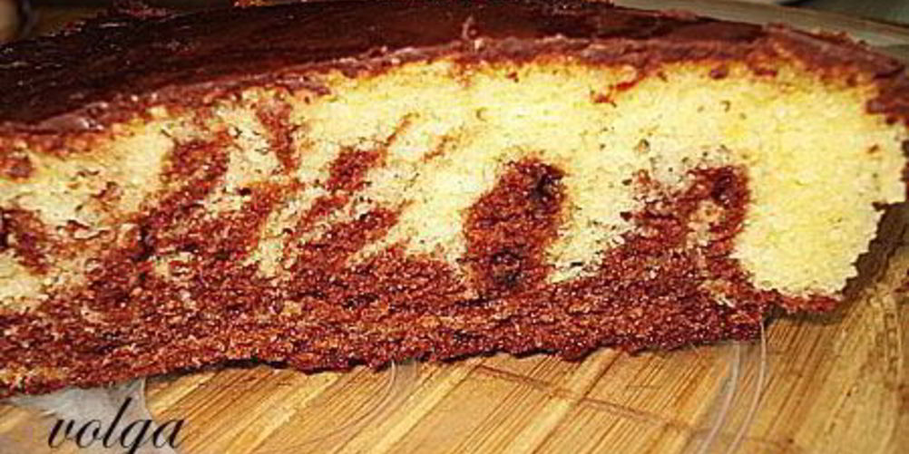 Рецепт пирог зебра