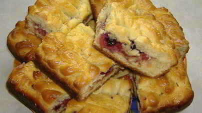 Пирог зимний с ягодами