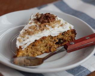 Полезный морковный пирог с бананами и специями