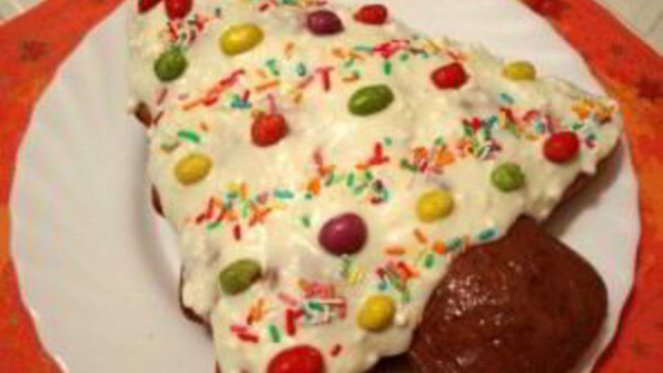 праздничный пирог елочка