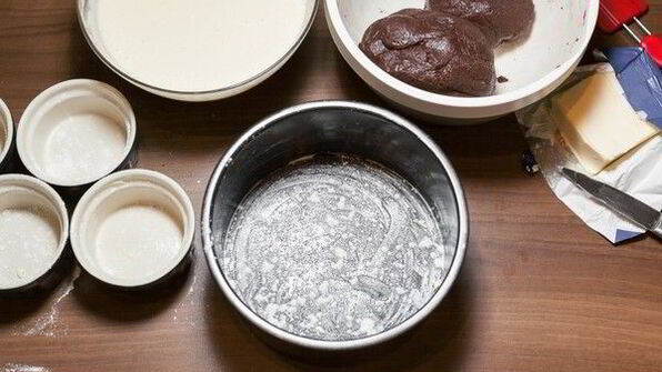 русский рваный пирог с творожной начинкой