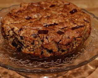 Шоколадно-миндальный пирог