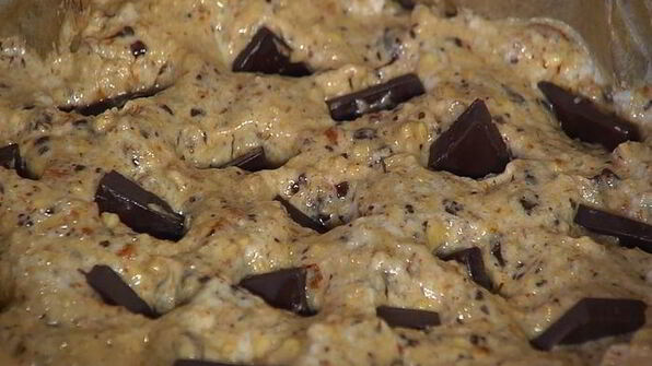 шоколадно-миндальный пирог