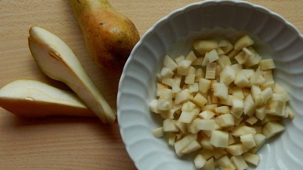 шоколадный пирог с грушами