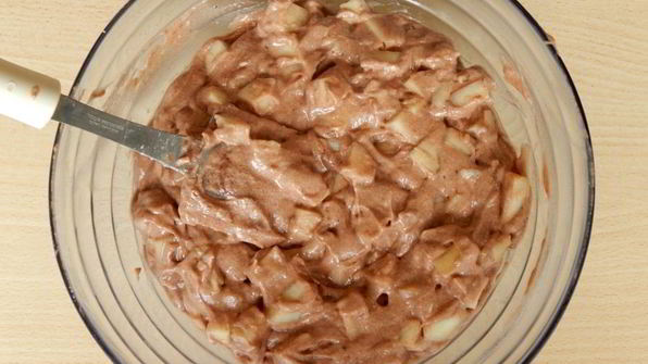 шоколадный пирог с грушами