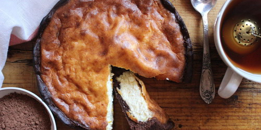 Рецепт шоколадный пирог с творогом