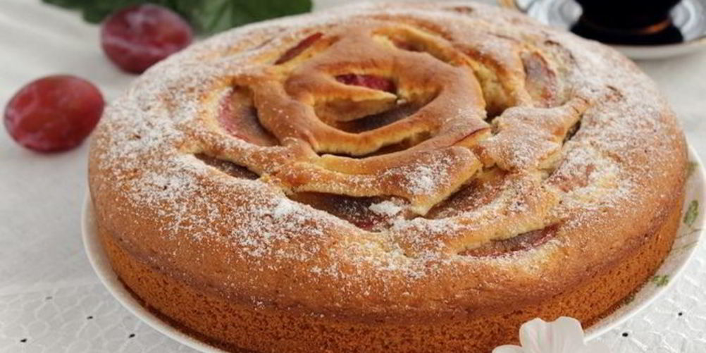 Рецепт сливовый пирог с коньяком