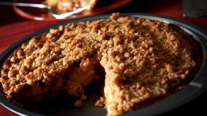 Слоеный пирог с яблоками и миндалем по-нормандски