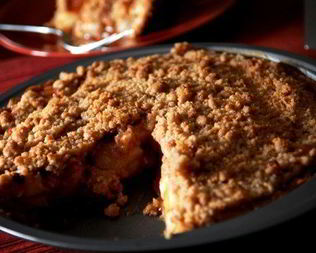 Слоеный пирог с яблоками и миндалем по-нормандски