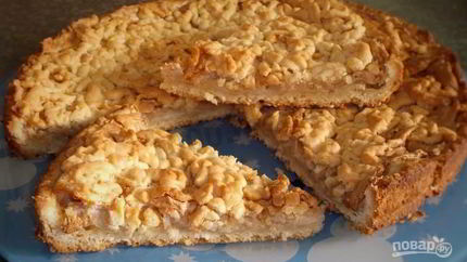 Тертый пирог с яблоками