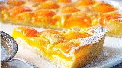 Творожный пирог с абрикосами