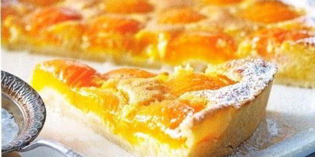 Рецепт творожный пирог с абрикосами