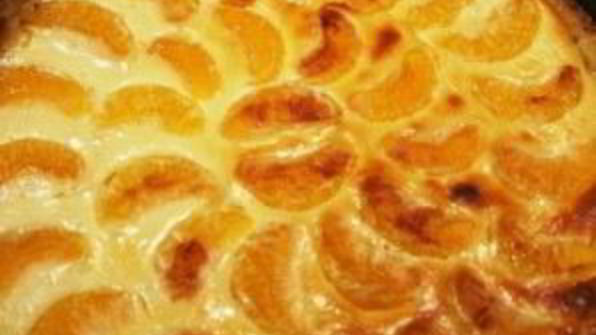 творожный пирог с мандаринами
