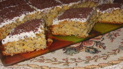 Тыквенный маковый пирог