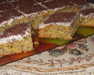 Тыквенный маковый пирог