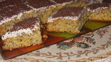 Тыквенный маковый пирог