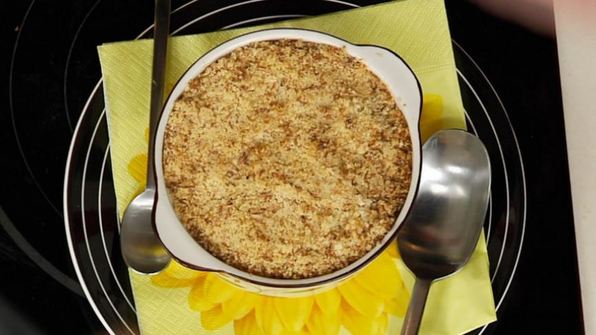 утренний яблочный пирог с кокосовой корочкой