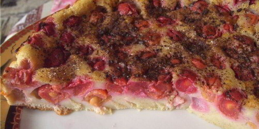 Рецепт вишневый пирог клафути