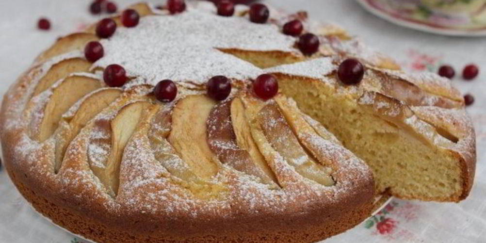 Рецепт яблочный пирог с кукурузной мукой