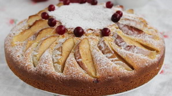 яблочный пирог с кукурузной мукой