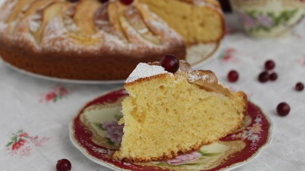 яблочный пирог с кукурузной мукой