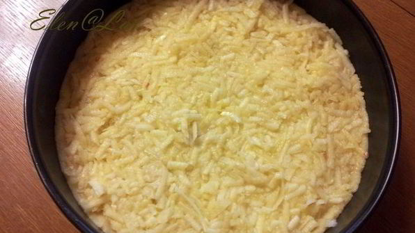 яблочный пирог с лимоном и безе