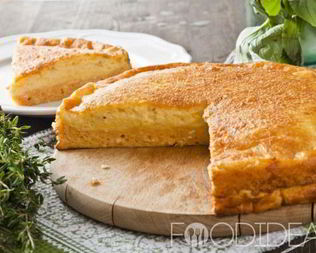 Заливной пирог с сыром