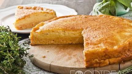 Заливной пирог с сыром