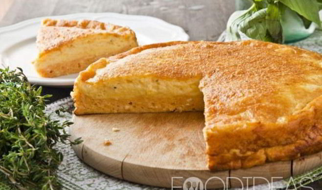 Заливной пирог с сыром