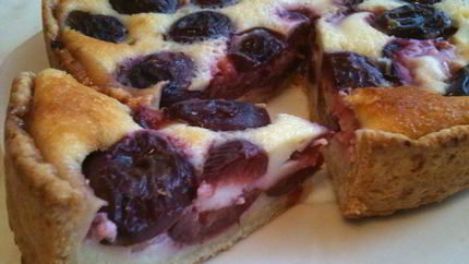 Заливной пирог со сливами