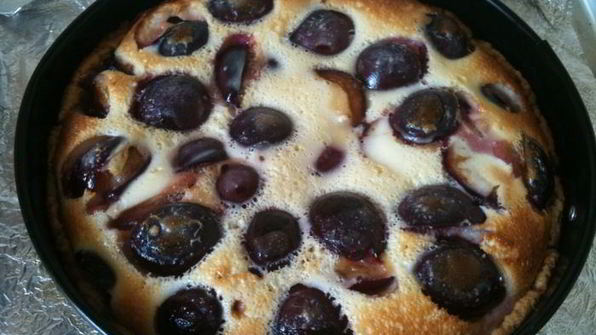 заливной пирог со сливами