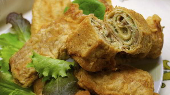 блинчатые пирожки, панированные в тесте