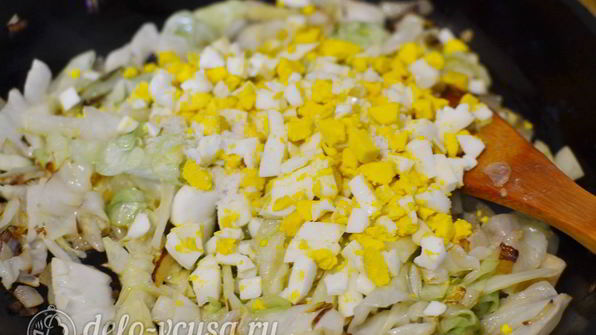 начинка для пирожков с капустой и яйцом