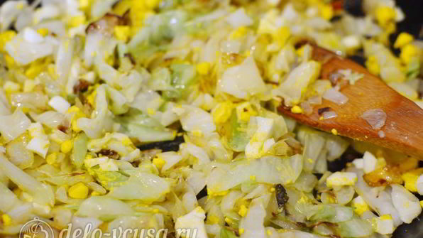 начинка для пирожков с капустой и яйцом