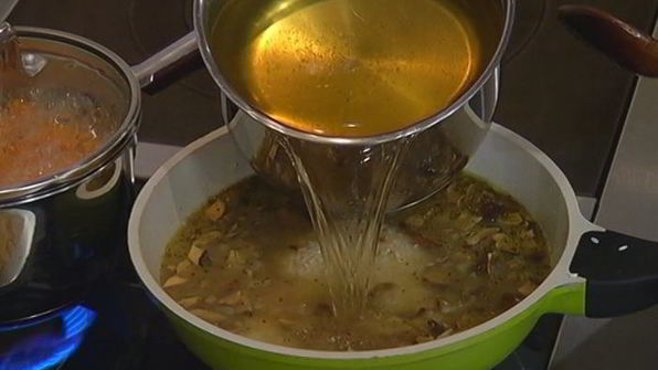 пирожки из теста фило с рисом и грибами