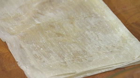 пирожки из теста фило с рисом и грибами