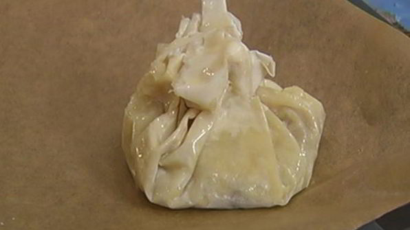 пирожки из теста фило с рисом и грибами