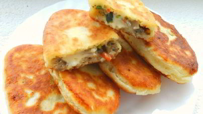 Пирожки из творожного теста