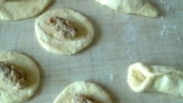пирожки на кефире с мясом